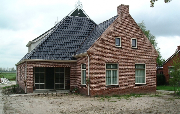 Cegła / płytka klinkierowa: 1605 500 1 - Rood boszand gereduceerd - Noorderringweg, Marum, Friesland